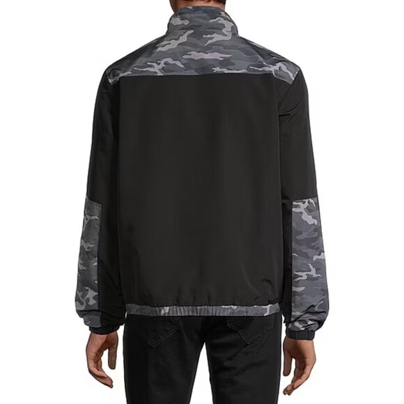 Men's Airwalk Lightweight Windbreaker - Grey Camo Black - Var Sizes - NWT - Picture 2 of 2